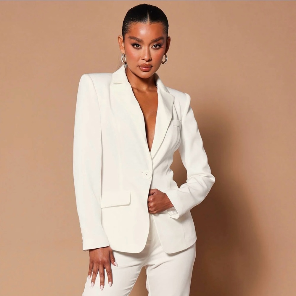Fashion Nova White Pantsuit